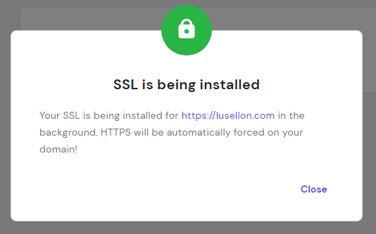 SSL 설치중